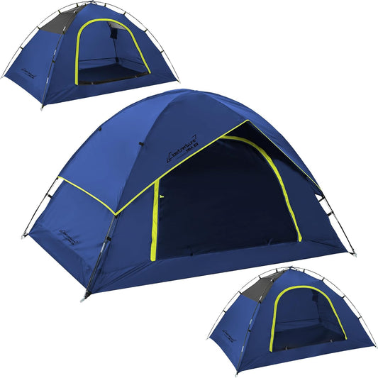 Vela Camping Tent for 2 Person, 4 Person, 6 Person - Waterproof Two Person Tents for Camping, Small Easy up Tent for Family, Outdoor, Kids, Scouts in All Weather and All Season by Clostnature