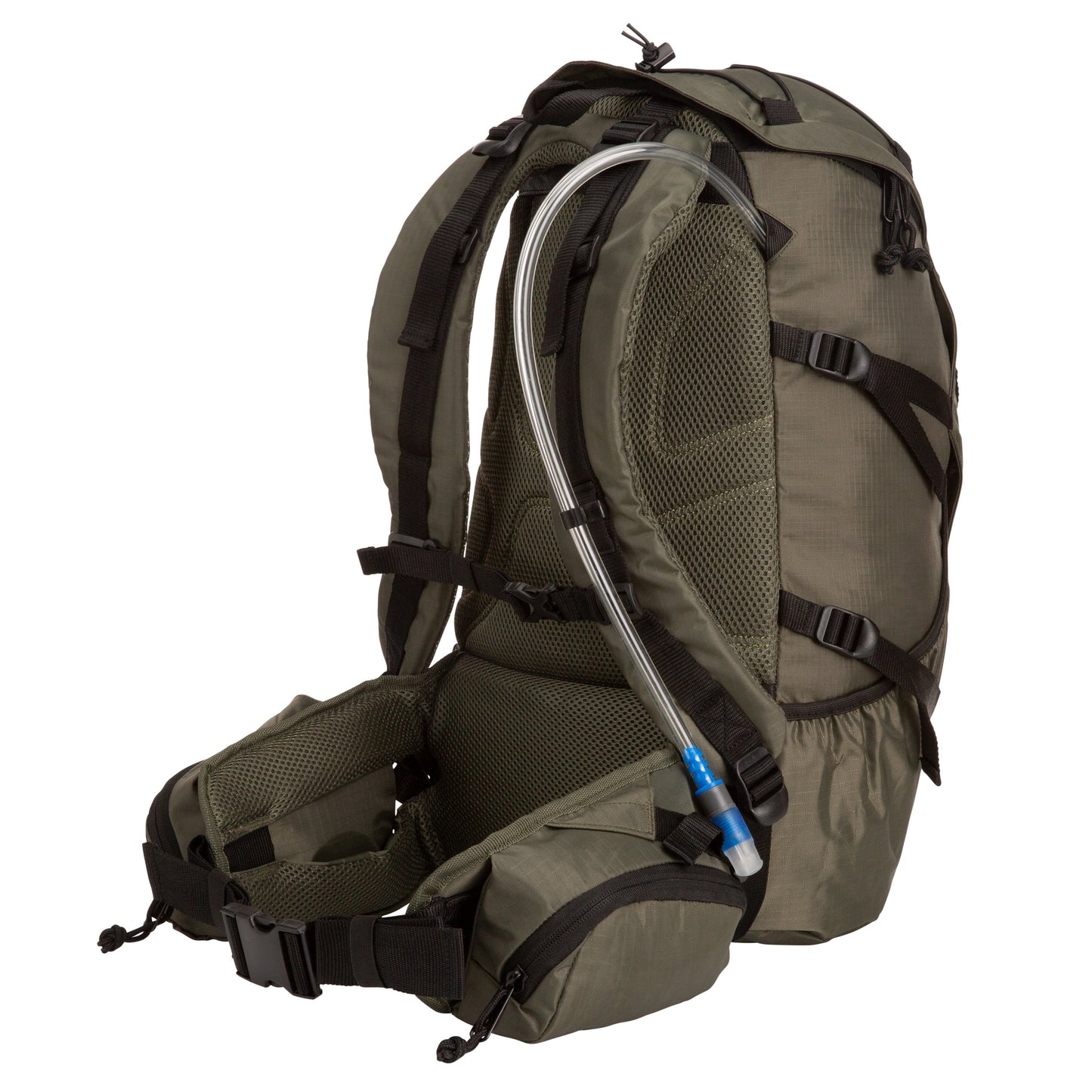 Outdoor Products Big Sur 28 L Hydration Backpack, with 1 3-Liter Reservoir, Internal Frame, Green
