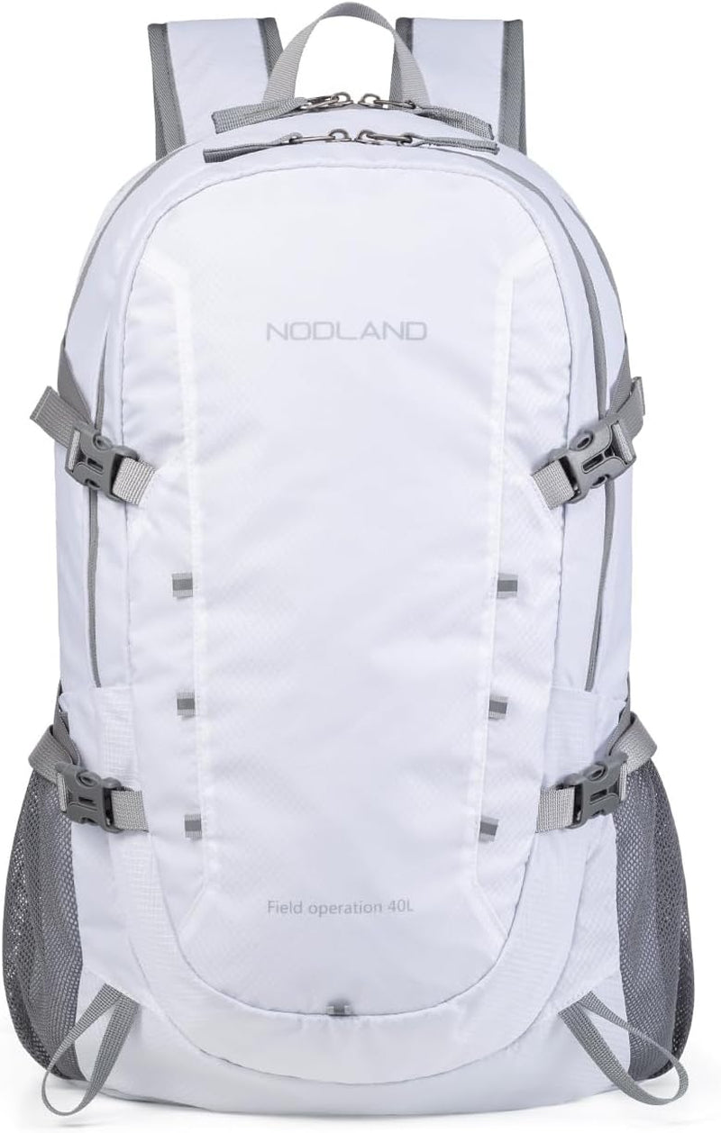 NODLAND Light Weight Packable Backpack for Travel Hiking 45L Foldable Water-Resistant Daypack Hydration Rucksack