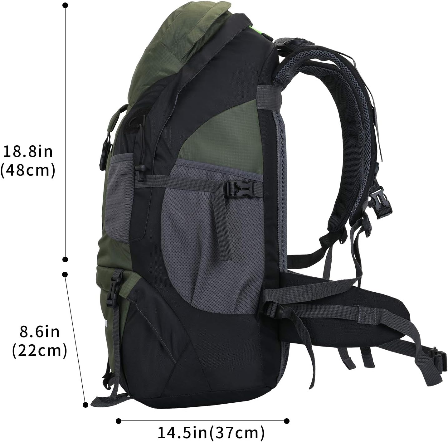 Hiking Backpack, 50L Camping Lightweight Bag for Outdoor
