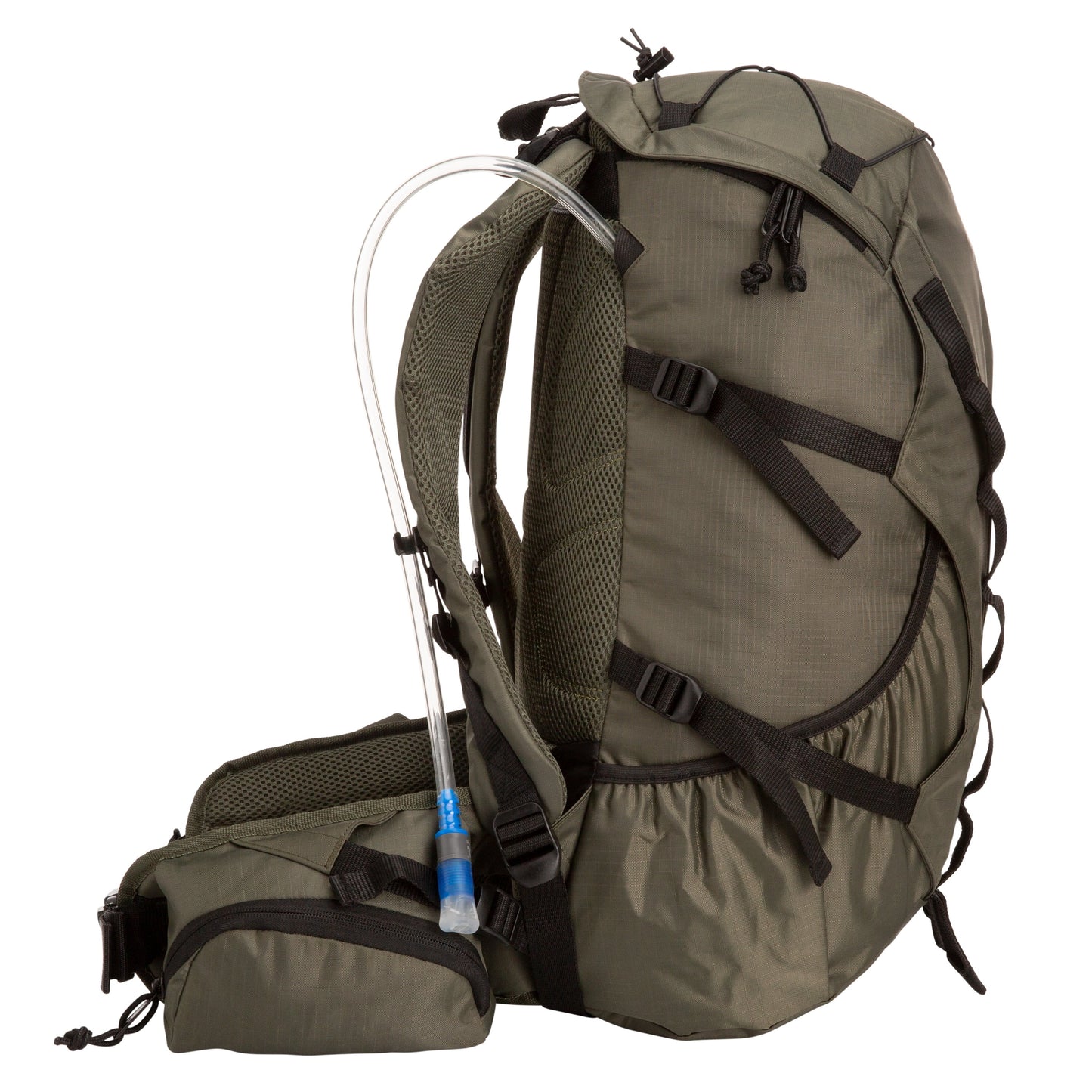 Outdoor Products Big Sur 28 L Hydration Backpack, with 1 3-Liter Reservoir, Internal Frame, Green