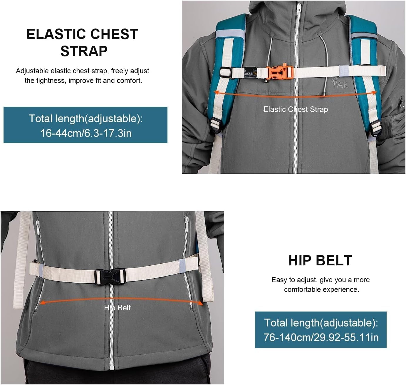 MOUNTAINTOP Hiking Backpack 35L Travel Backpack Lightweight Daypack for Men&Women Outdoor Camping