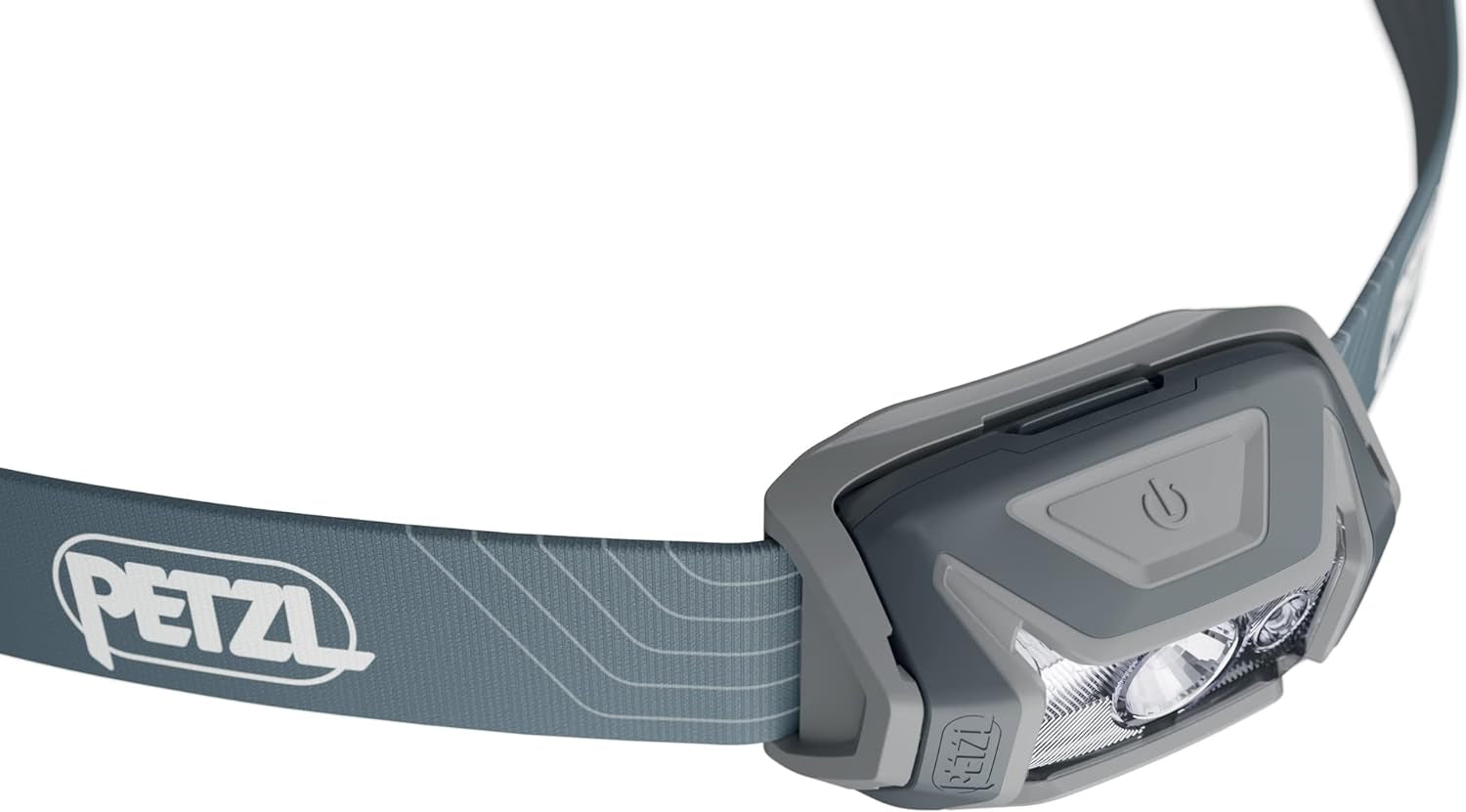 PETZL Tikka Headlamp - Compact 350 Lumen Light with Red Lighting, for Hiking, Climbing, Running, and Camping - Grey