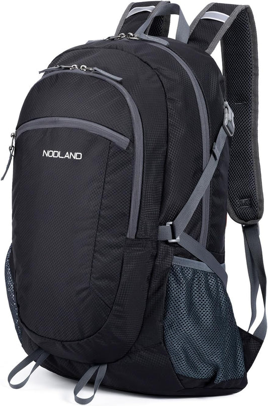 NODLAND Light Weight Packable Backpack for Travel Hiking 45L Foldable Water-Resistant Daypack Hydration Rucksack