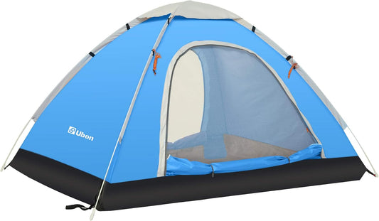 Ubon 2/3 Person Lightweight Instant Pop up Indoor Outdoor Backyard Tent for Camping Backpacking