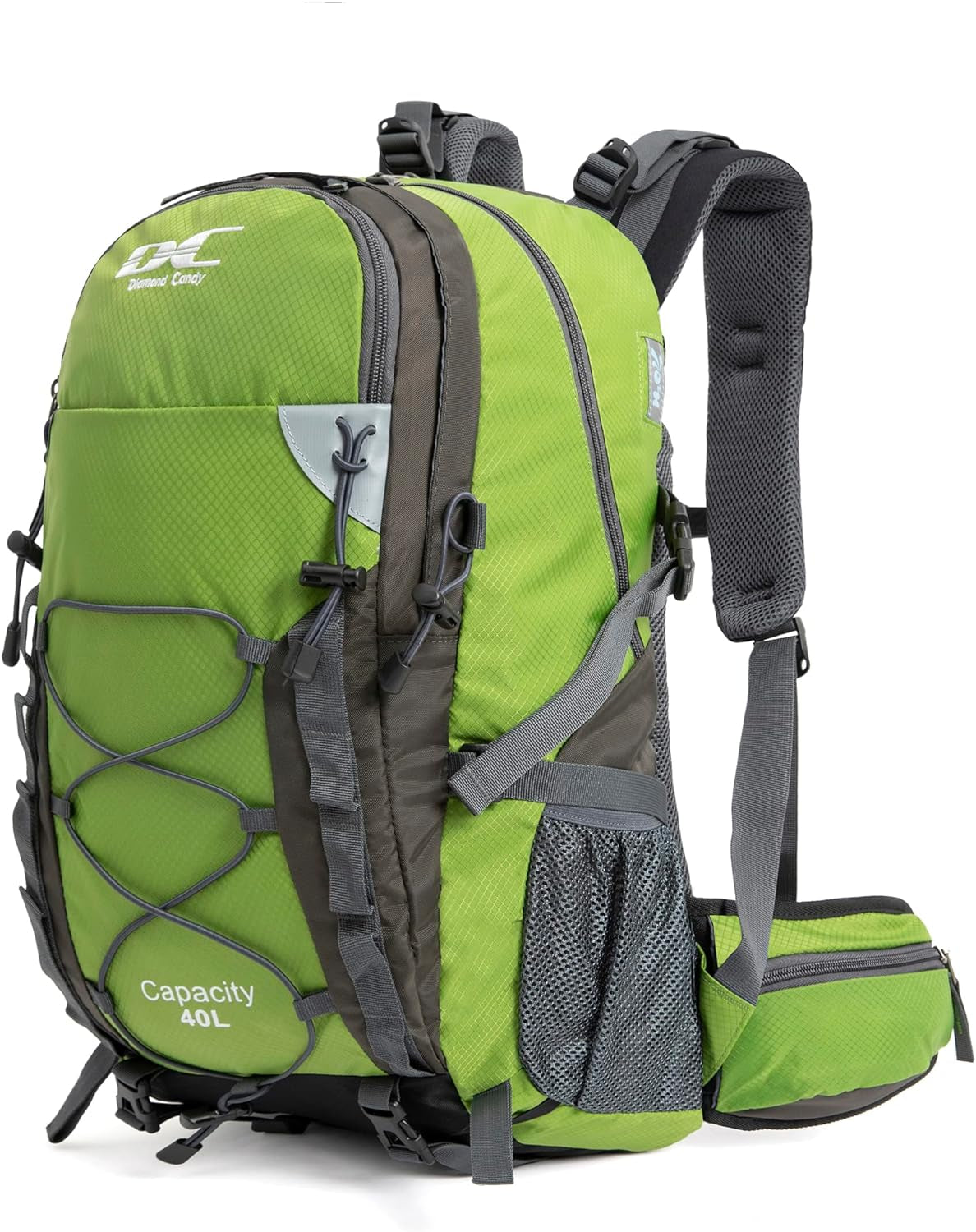 Diamond Candy Waterproof Hiking Backpack for Men and Women, Lightweight Day Pack for Travel Camping
