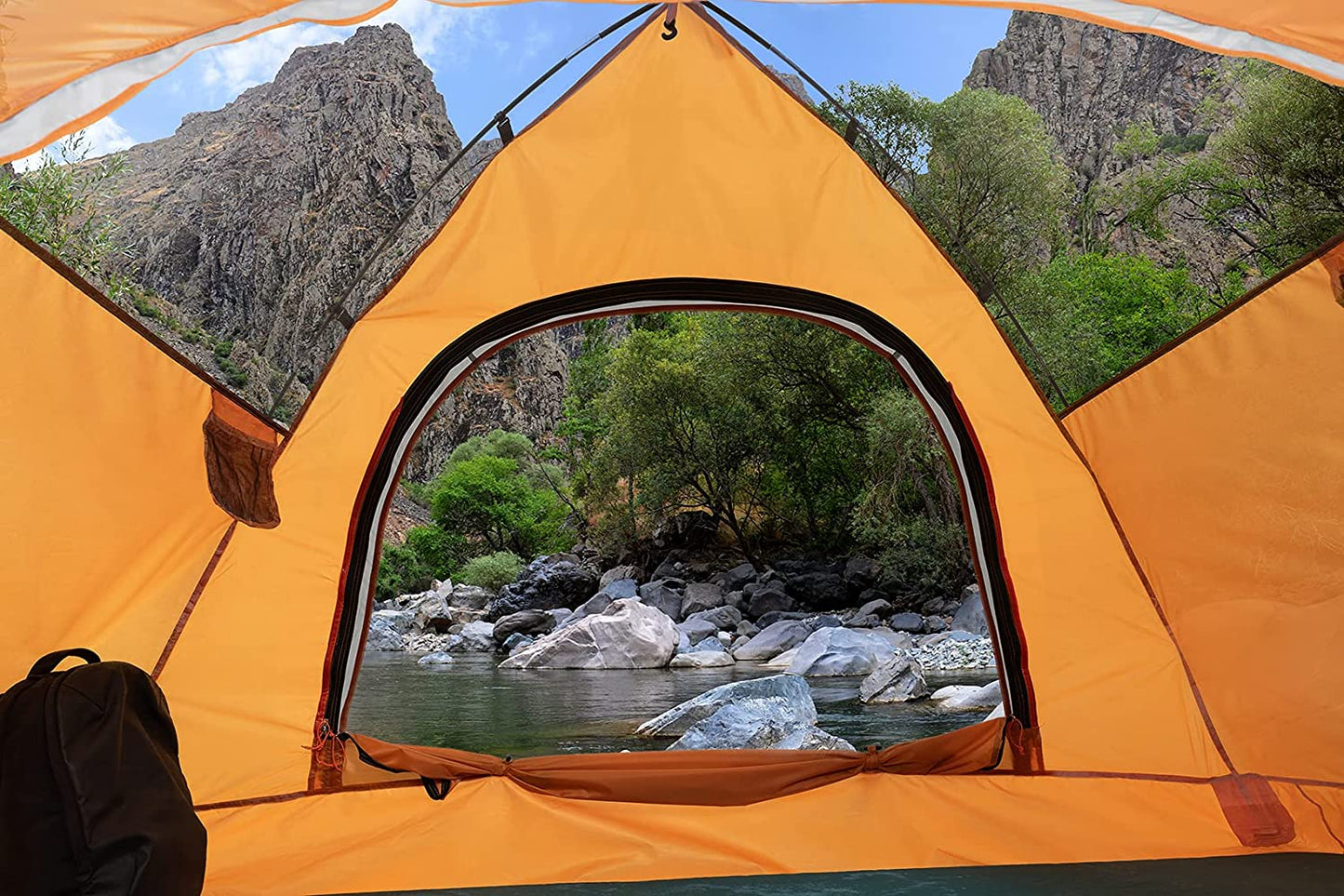 Vela Camping Tent for 2 Person, 4 Person, 6 Person - Waterproof Two Person Tents for Camping, Small Easy up Tent for Family, Outdoor, Kids, Scouts in All Weather and All Season by Clostnature