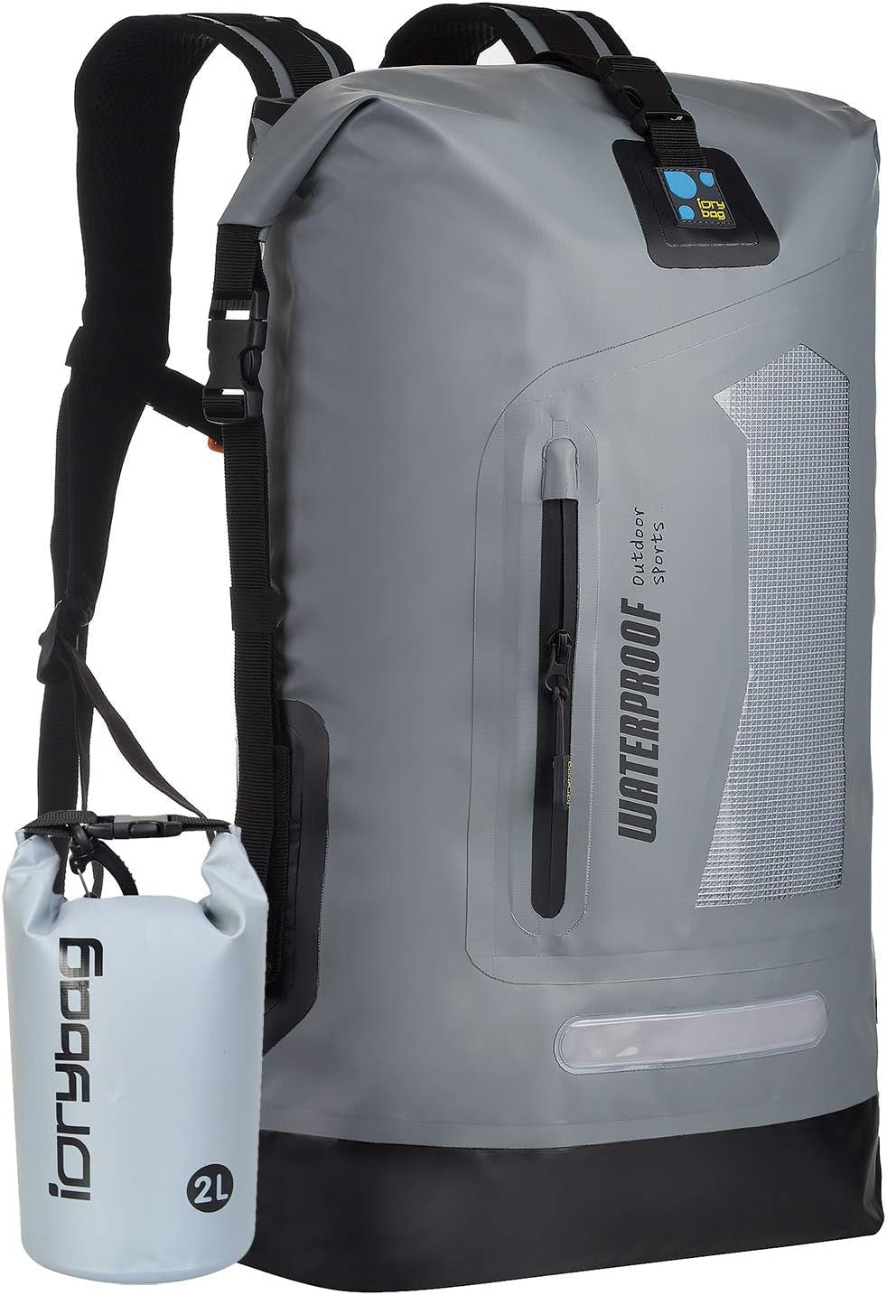 IDRYBAG Waterproof Backpack for Men 20L/30L/40L, Floating Dry Bag Kayak, Dry Backpack Hiking