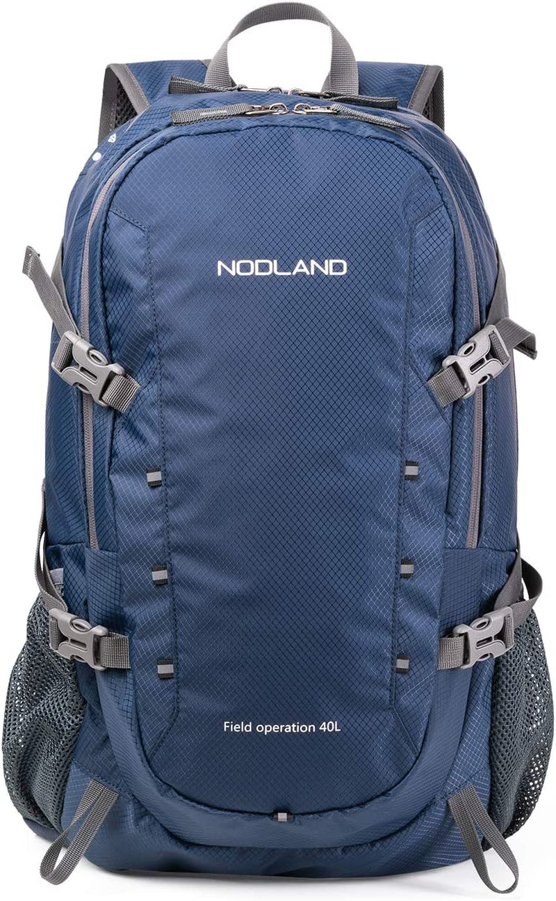 NODLAND Light Weight Packable Backpack for Travel Hiking 45L Foldable Water-Resistant Daypack Hydration Rucksack